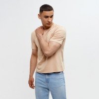 Футболка мужская MINAKU: Basic line MAN цвет бежевый, размер 52