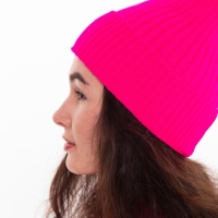 Шапка женская зимняя, цвет розовый, размер 52-56 Шапка женская зимняя, цвет розовый, размер 52-56