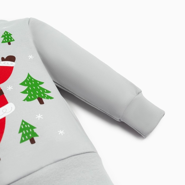 Комплект: джемпер и брюки Крошка Я &laquo;Мой первый НГ&raquo;, рост 74-80 см, цвет красный/серый