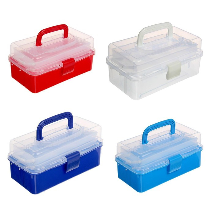 Органайзер для хранения, 3 отделения, 27&times;17&times;13 см, цвет МИКС