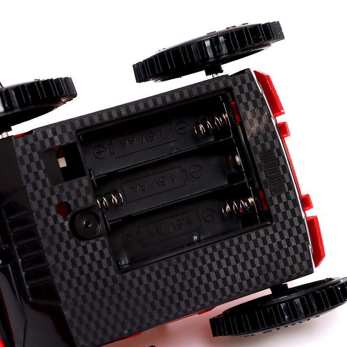 Машина перевёртыш радиоуправляемая &laquo;Полиция&raquo;, работает от батареек, цвет красный