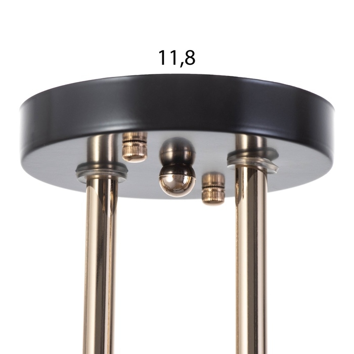 Люстра "Акапулько" 2х60Вт Е27 Коричневый, золото 48х28х24см