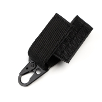 Ремень туристический, с крючками, черный, 140 см Ремень туристический, с крючками, черный, 140 см