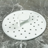 Позница-мантоварка эмалированная, 12 л, 4 вставки, цвет белый, деколь МИКС