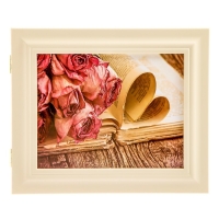 Ключница "Цветы на книге" Слоновая кость 26,5х31,5х4,5 см Ключница "Цветы на книге" Слоновая кость 26,5х31,5х4,5 см