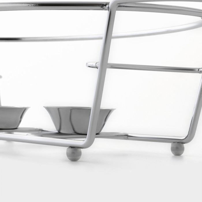 Мармит из жаропрочного стекла, 3 л, 44&times;25&times;17 см, с крышкой, на подставке