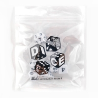 Кости игральные, дайсы для D&D (Dungeons and Dragons, ДнД), серия: D&D, "Время игры", 7 шт Кости игральные, дайсы для D&D (Dungeons and Dragons, ДнД), серия: D&D, "Время игры", 7 шт