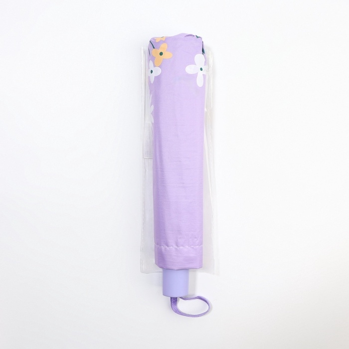 Зонт механический &laquo;Цветы&raquo;, 10 спиц, 4 сложения, R = 51/60 см, D = 120 см, цвет МИКС