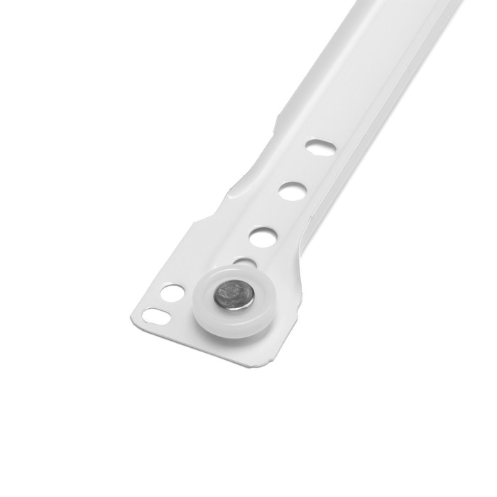 Роликовые направляющие ТУНДРА, L=500 мм, толщина 0,8 мм, белые, 2 шт. Роликовые направляющие ТУНДРА, L=500 мм, толщина 0,8 мм, белые, 2 шт.