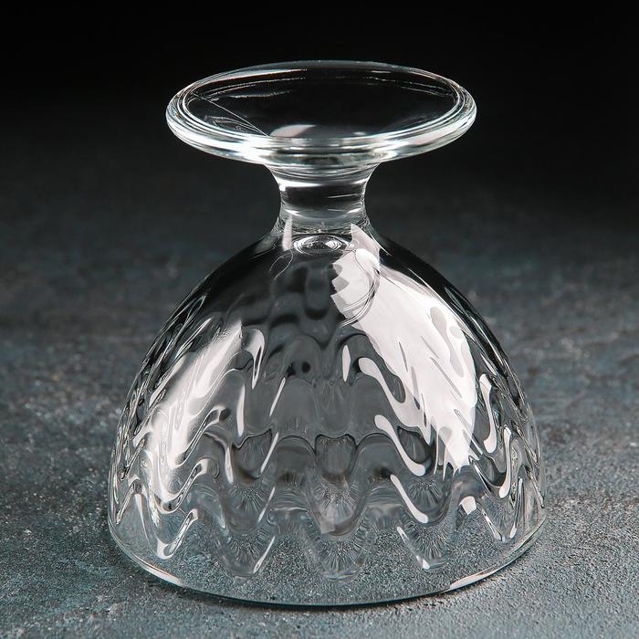 Креманка стеклянная &laquo;Мальва. Волна&raquo;, 310 мл, d=10 см