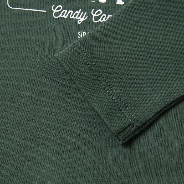 Новый год. Костюм (штанишки и кофточка) Крошка Я "Еловые веточки", рост 68-74 см, зеленый