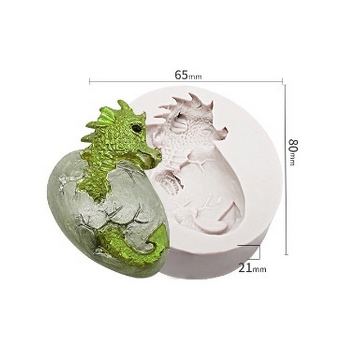 Форма силиконовая универсальная «Дракон в яйце», 7 × 4,5 × 2,1 см Форма силиконовая универсальная «Дракон в яйце», 7 × 4,5 × 2,1 см