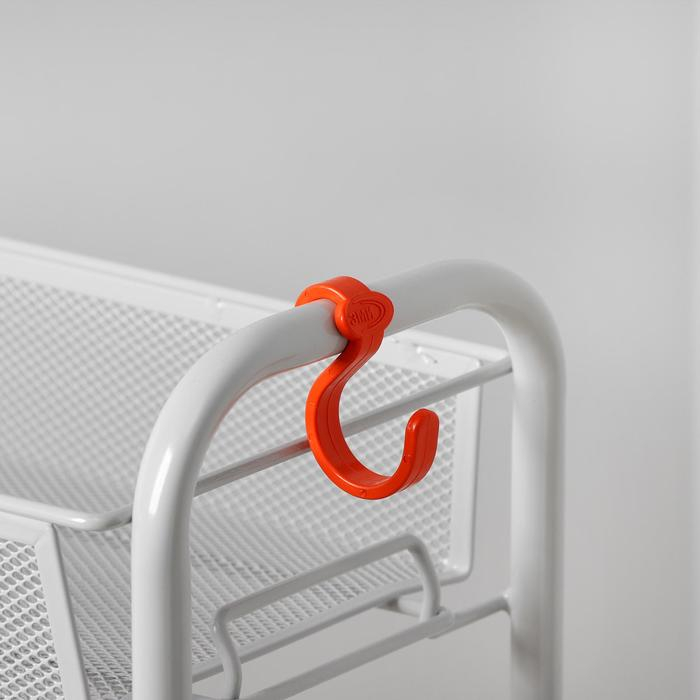 Этажерка ЗМИ &laquo;Ладья 1&raquo;, 3 яруса, 44&times;17&times;69,5 см, цвет серый