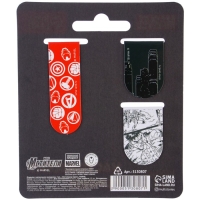 Открытка с магнитными закладками "Настоящему герою", MARVEL, 3 шт. Открытка с магнитными закладками "Настоящему герою", MARVEL, 3 шт.