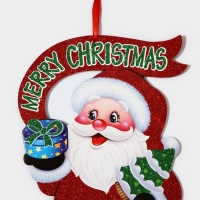 Декоративное украшение (подвеска) "Дедушка мороз" 35х23 см Декоративное украшение (подвеска) "Дедушка мороз" 35х23 см