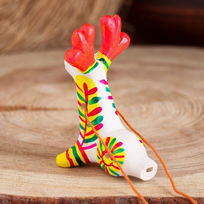 Филимоновская игрушка - свисток &laquo;Олень&raquo;