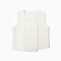 Жилетка для девочки, MINAKU :Party Dress, цвет белый, рост 158 см