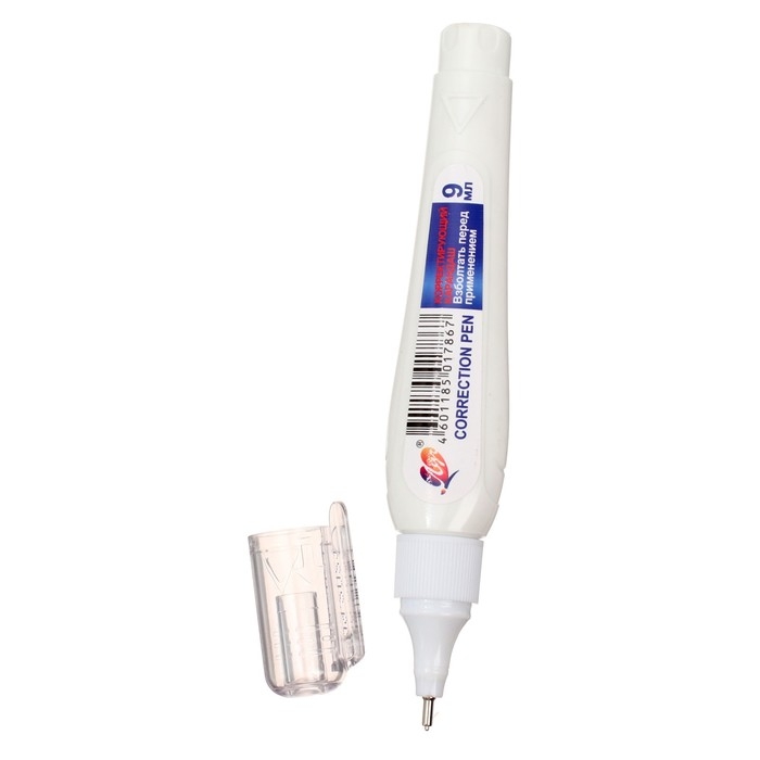 Корректор-карандаш 9 мл Корректор-карандаш 9 мл "Луч", на растворителе, с металлическим наконечником