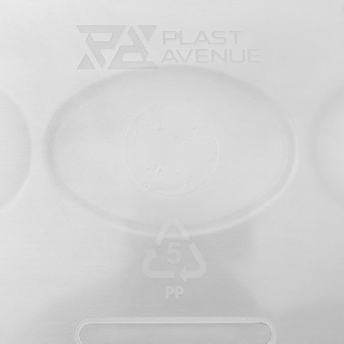 Горшок пластиковый с поддоном для цветов &laquo;Квадро&raquo;, 6 л, цвет прозрачный