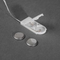 Гирлянда «Нить» 5 м роса, IP20, серебристая нить, 50 LED, батарейки CR2032х2 (в комплекте), свечение белое Гирлянда «Нить» 5 м роса, IP20, серебристая нить, 50 LED, батарейки CR2032х2 (в комплекте), свечение белое