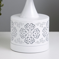 Аромалампа с подсветкой "Узор" Е27 40Вт+RGB белый 13х13х30 см Аромалампа с подсветкой "Узор" Е27 40Вт+RGB белый 13х13х30 см