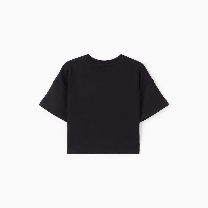 Футболка для девочки, цвет черный, рост 158 см