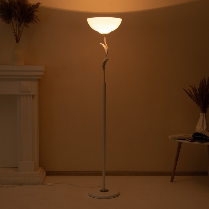 Торшер "Мария" 1х15Вт Е27 белый 29х29х147,5см