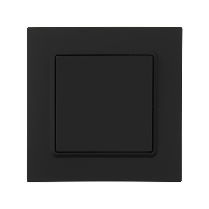 Выключатель проходной TOT Elegant, 10 А, 1 кл., скрытый, черный