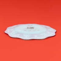 Тарелка стеклянная десертная Доляна &laquo;Новогодняя ель&raquo;, d=20,5 см