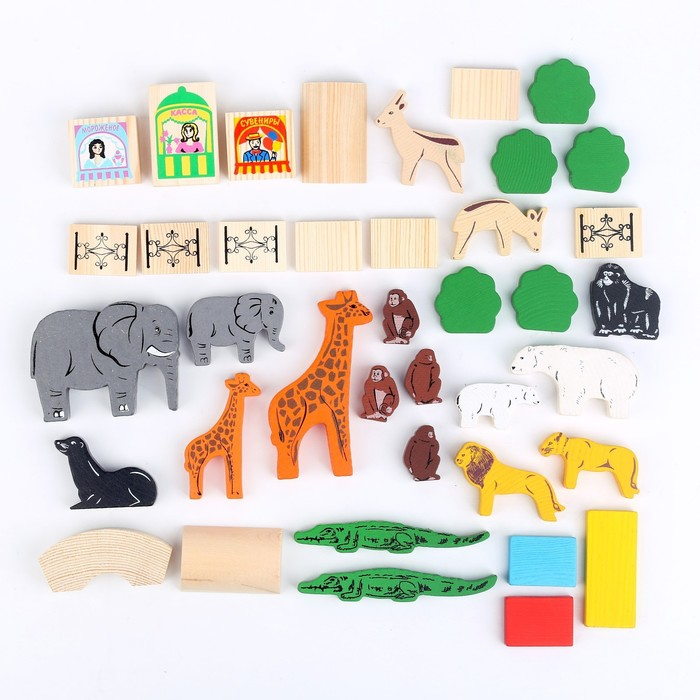 Конструктор &laquo;Зоопарк&raquo;, 39 элементов