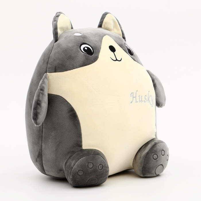 Мягкая игрушка &laquo;Хаски&raquo; с пледом, 35 см