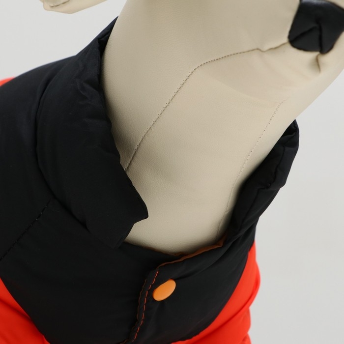 Комбинезон Комбинезон "Умка", размер 12 (ДС 28 см, ОГ 38 см, ОШ 27 см), чёрно-оранжевый