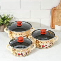 Набор кастрюль &laquo;Сомелье-Экстра&raquo;: 3 предмета: 1.5, 2, 3 л