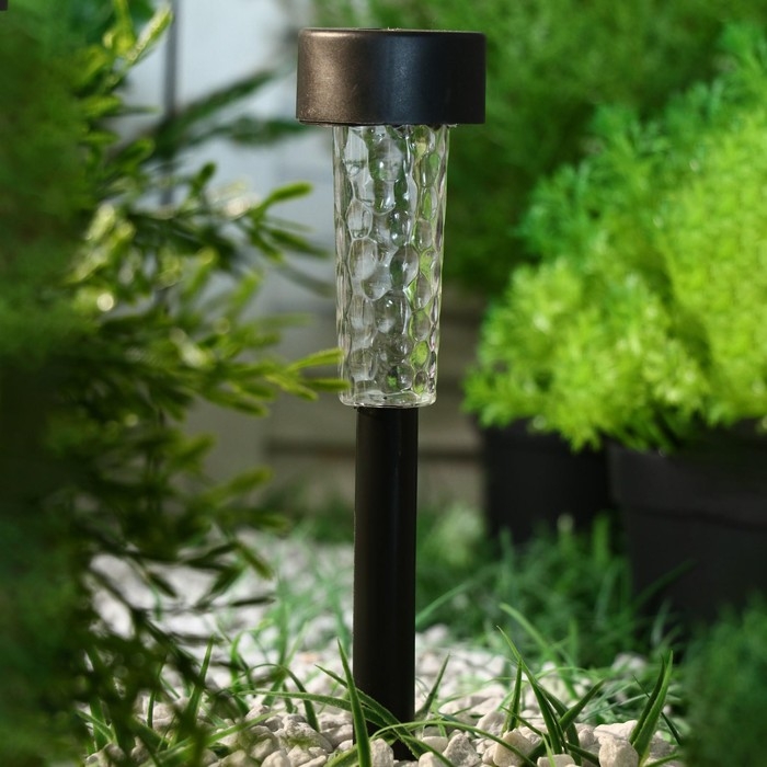 Садовый светильник на солнечной батарее &laquo;Трапеция&raquo;, 5 &times; 34 &times; 5 см, 1 LED, свечение белое