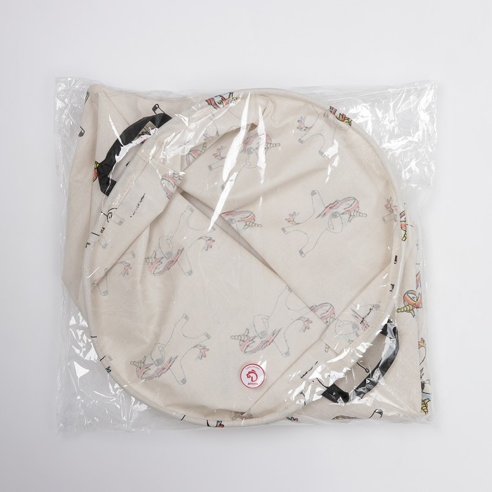 Корзина бельевая текстильная Доляна &laquo;Единороги&raquo;, 40&times;40&times;48,5 см