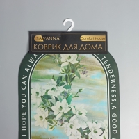Коврики для дома SAVANNA &laquo;Ботаника&raquo;, 2 шт: 40&times;120 см, 40&times;60 см, цвет зелёный