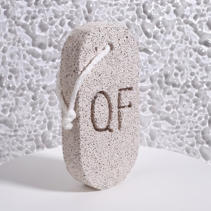 Пемза для педикюра, с подвесом, 12,5 &times; 6 см, в коробке, цвет серый