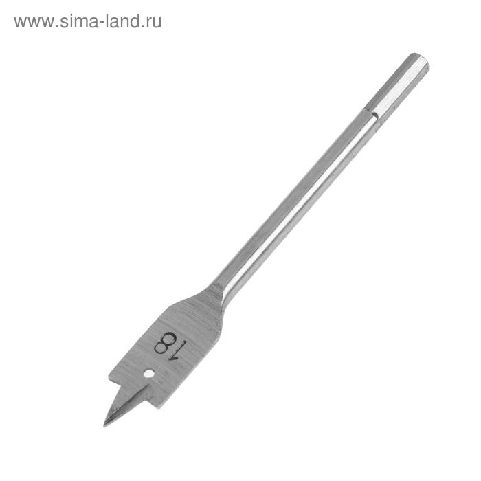 Сверло по дереву перовое ЛОМ, шестигранный хвостовик, 18 х 152 мм Сверло по дереву перовое ЛОМ, шестигранный хвостовик, 18 х 152 мм