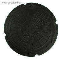 Люк полимерный, легкий, 30 кН, нагрузка до 3 т, черный