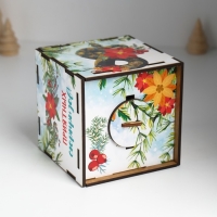 Копилка куб "Змея. Приятных сюрпризов" 10х10х10 см