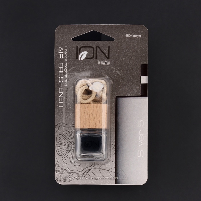 Ароматизатор подвесной бутылочка ION SILVER 5, 6 мл, IP-05 Ароматизатор подвесной бутылочка ION SILVER 5, 6 мл, IP-05