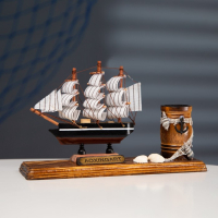 Набор настольный "Корабль" с карандашницей 22*7*15см Набор настольный "Корабль" с карандашницей 22*7*15см