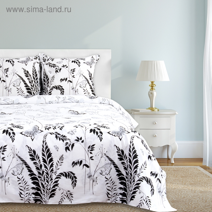 Постельное бельё "Этель" евро Легкость ночи 200х217 см, 240*220 см, 70х70 см - 2 шт., 100% хлопок, бязь 125 г/м&sup2;