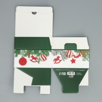 Коробка подарочная новогодняя складная &laquo;Новогодняя&raquo;, 15 х 15 х 7 см, Новый год