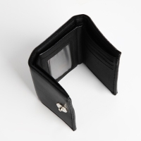 Портмоне мужское на магните, отдел для купюр, для карт, для монет, цвет чёрный Портмоне мужское на магните, отдел для купюр, для карт, для монет, цвет чёрный