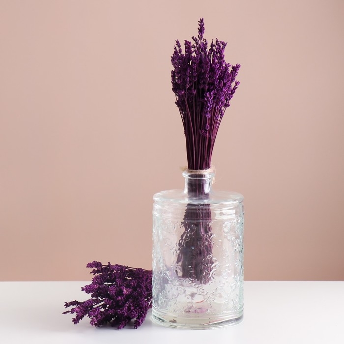 Набор сухоцветов Набор сухоцветов "Лаванда" банч длина 30 (+/- 6 см), сиреневый