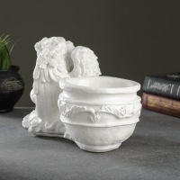 Фигурное кашпо "Спящий ангел" белый 0,65 л / 15х18,5х31см Фигурное кашпо "Спящий ангел" белый 0,65 л / 15х18,5х31см