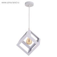 Светильник BayerLux Подвес "Квадрат" 1x40Вт E27 белый 16х16х116 см Светильник BayerLux Подвес "Квадрат" 1x40Вт E27 белый 16х16х116 см