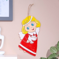 Панно "Ангел с голубем", 18х8 см, майолика Панно "Ангел с голубем", 18х8 см, майолика