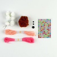 Набор для шитья. Кукла из фетра своими руками &laquo;Девочка в пальто&raquo; с наполнителем